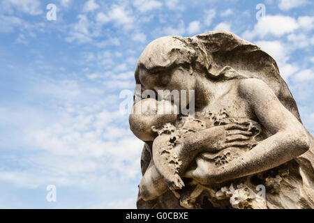 Vecchio Cimitero statua Foto Stock