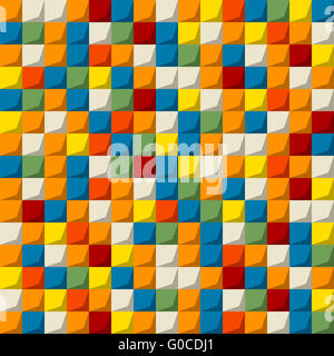 Mosaico colorato modello senza giunture Foto Stock