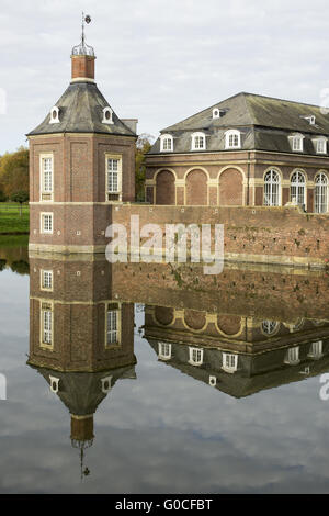 Moated il castello Nordkirchen, Germania Foto Stock