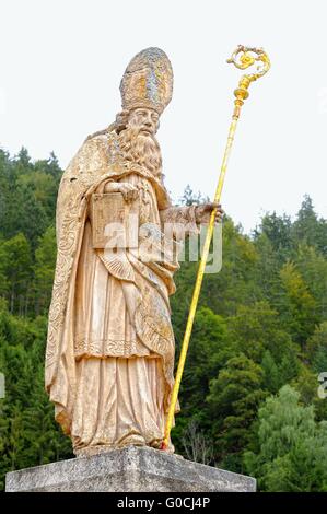 Scultura di San Biagio Foto Stock