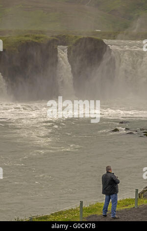 Le cascate Godafoss Akureyri Islanda Foto Stock