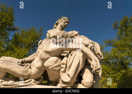A Nos Morts - Memoriale di guerra presso la Piazza della Repubblica a Strasburgo, Alsazia, Francia Foto Stock