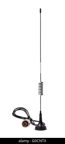 Standard rimovibile antenna gsm isolato su un bianco Foto Stock
