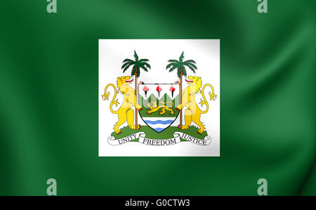 Presidente Standard della Sierra Leone. Close up. Foto Stock