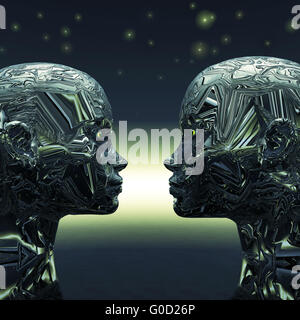 Due Extra Terrestrial Foto Stock