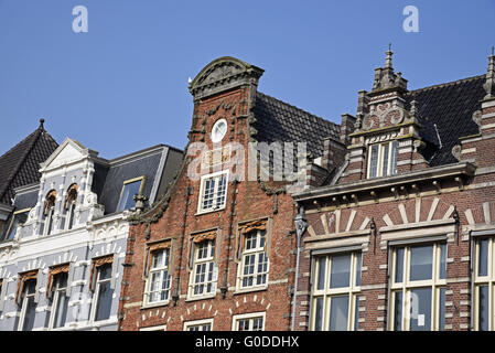 Edifici storici, Haarlem, Paesi Bassi Foto Stock