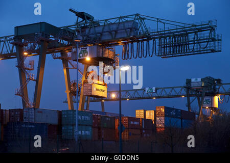 Dortmund CTD porta con contenitore gantry crane Foto Stock