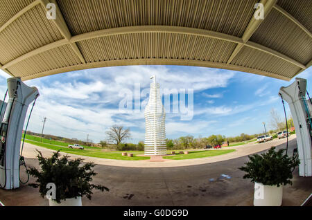 Punto di riferimento gigante di una soda pops monumento in Arcadia Foto Stock