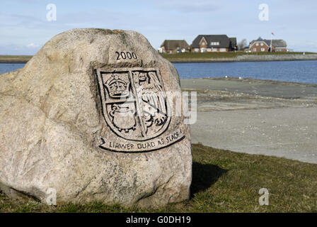 Hilligenley su Hallig Langeness Foto Stock