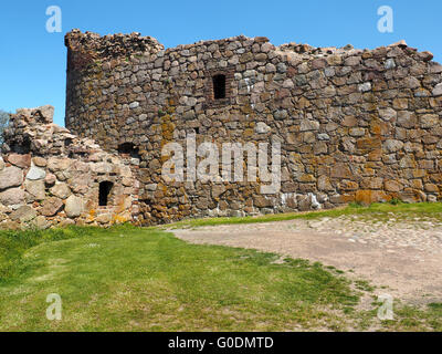 Parte del castello di Hammershus rovine sulla Bornholm 4 Foto Stock