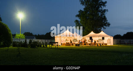 tenda di cerimonia nuziale Foto Stock