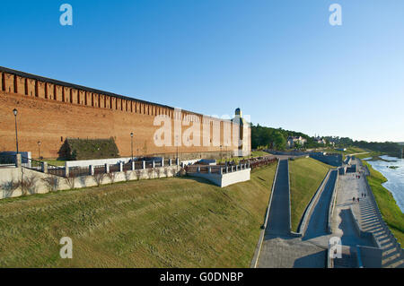 Mura e Torri della antica fortezza Foto Stock