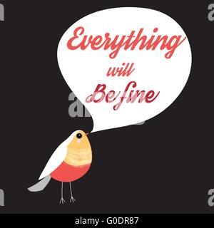 Graphic uccellino Illustrazione Vettoriale