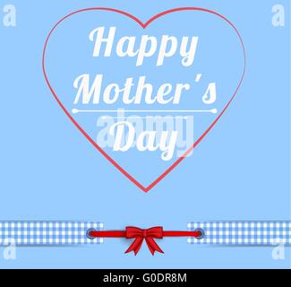 Felice Festa della Mamma biglietto di auguri Illustrazione Vettoriale