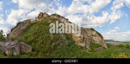 Caucaso russo montagne verdi Foto Stock