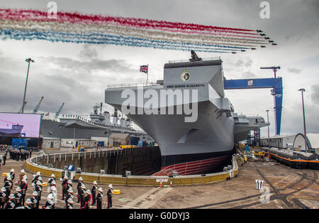 Cerimonia di denominazione di aeromobili Queen Elizabeth Foto Stock