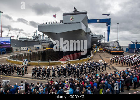 Cerimonia di denominazione di aeromobili Queen Elizabeth Foto Stock