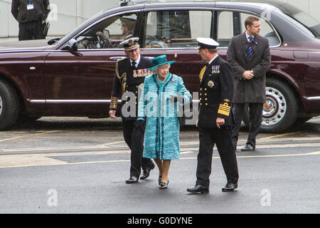 Queen Elizabeth 2 e del Duca di Edimburgo Foto Stock