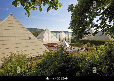 Galileo Park con la Sauerland Pyramides Foto Stock