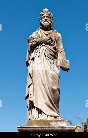 Scultura nel cimitero della Recoleta, Buenos Aires Argentina Foto Stock