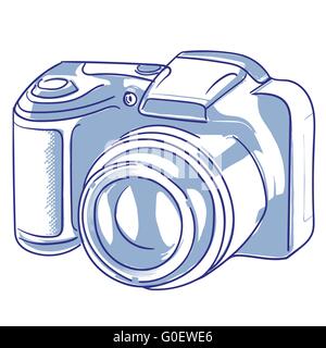 Fotocamera digitale Illustrazione Vettoriale