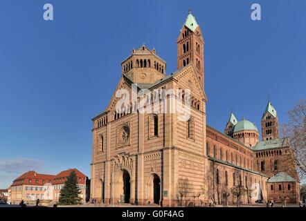 La Cattedrale di Speyer Foto Stock