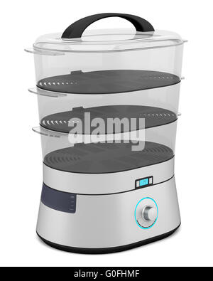 Vaporizzatore elettrico isolato su sfondo bianco Foto Stock