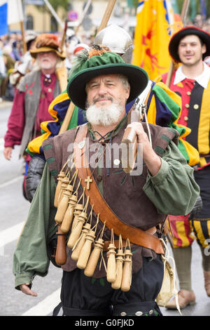 Sfilata di apertura della Oktoberfest a Monaco di Baviera Foto Stock