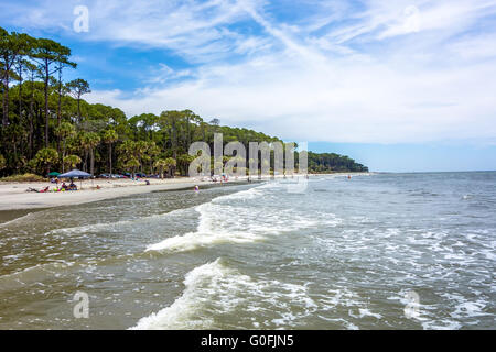 Scene di natura intorno a caccia island Carolina del Sud Foto Stock