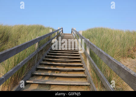 Scala in legno Foto Stock