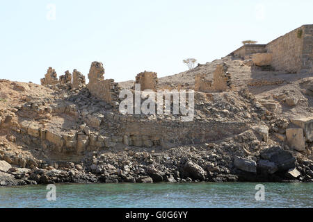 In Oman Musandam, im Fjord Khor Ash Sham il Telegraph Island Foto Stock