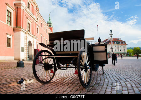 Krakowskie Przedmiescie, la città vecchia di Varsavia, Polonia Foto Stock