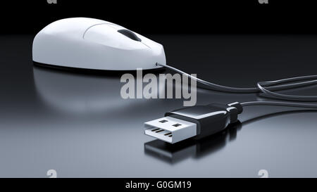 Tipico il mouse del computer Foto Stock