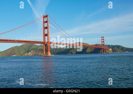 Il Golden Gate Bridge guardando verso nord in direzione di Marin County. Foto Stock