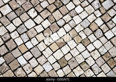 Cobblestone pavement Foto Stock