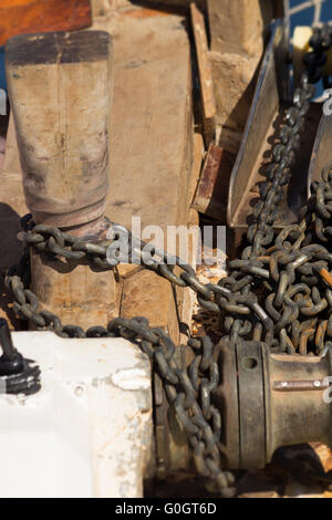 catena d'ancoraggio Foto Stock