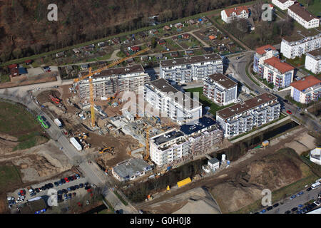 Tipico sviluppo periferico di una zona residenziale Foto Stock