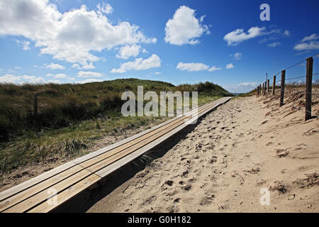Sentiero attraverso le dune Foto Stock