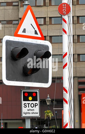 Ponte segno della luce Foto Stock