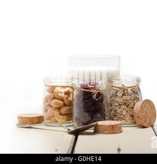 Sana colazione ingredienti Foto Stock