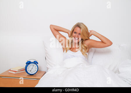 Wake up e lasciare. Scommetto che la mattina di buon umore Foto Stock