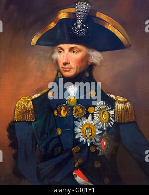 Lord Nelson. Ritratto di Contrammiraglio Sir Horatio Nelson (1758-1805) da Lemuel Francesco Abate, olio su tela, 1799. Foto Stock