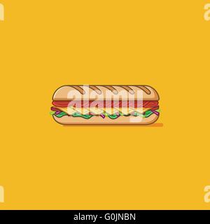 Illustrazione a sandwich Illustrazione Vettoriale