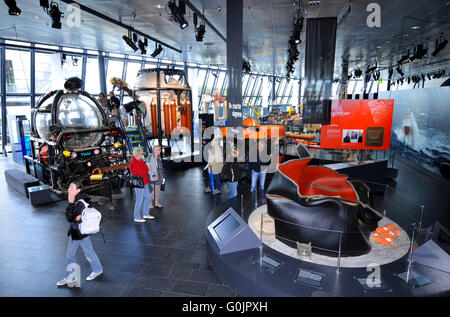 Modelli, Norwegian Petroleum Museum, Stavanger, Rogaland, Norvegia / Norsk Oljemuseum Foto Stock