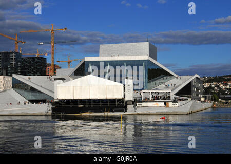 Opera House di Oslo, Norvegia Foto Stock