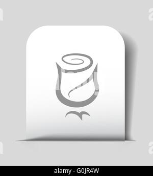 icona di rosa Illustrazione Vettoriale