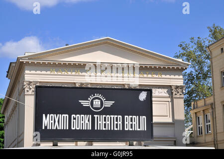 Maxim Gorki Theater am Festungsgraben, nel quartiere Mitte di Berlino, Germania / Maxim-Gorki-theatre Foto Stock