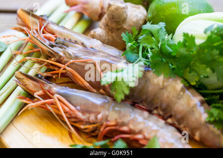 Ingredienti per tailandese Tom Yam soup Foto Stock