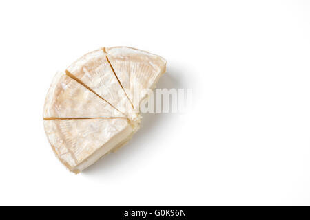 Fetta di formaggio camembert Foto Stock