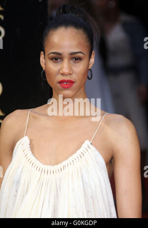 3 aprile 2016 - Zawe Ashton frequentando il Olivier Awards 2016 at Royal Opera House Covent Garden di Londra, Regno Unito. Foto Stock